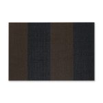 Chilewich Duo Stripe Shag Mat - Mocha