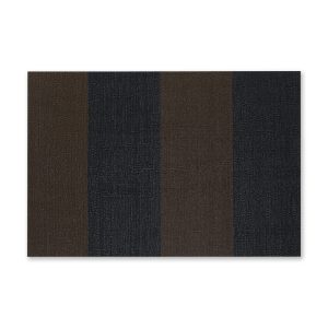 Chilewich Duo Stripe Shag Mat - Mocha