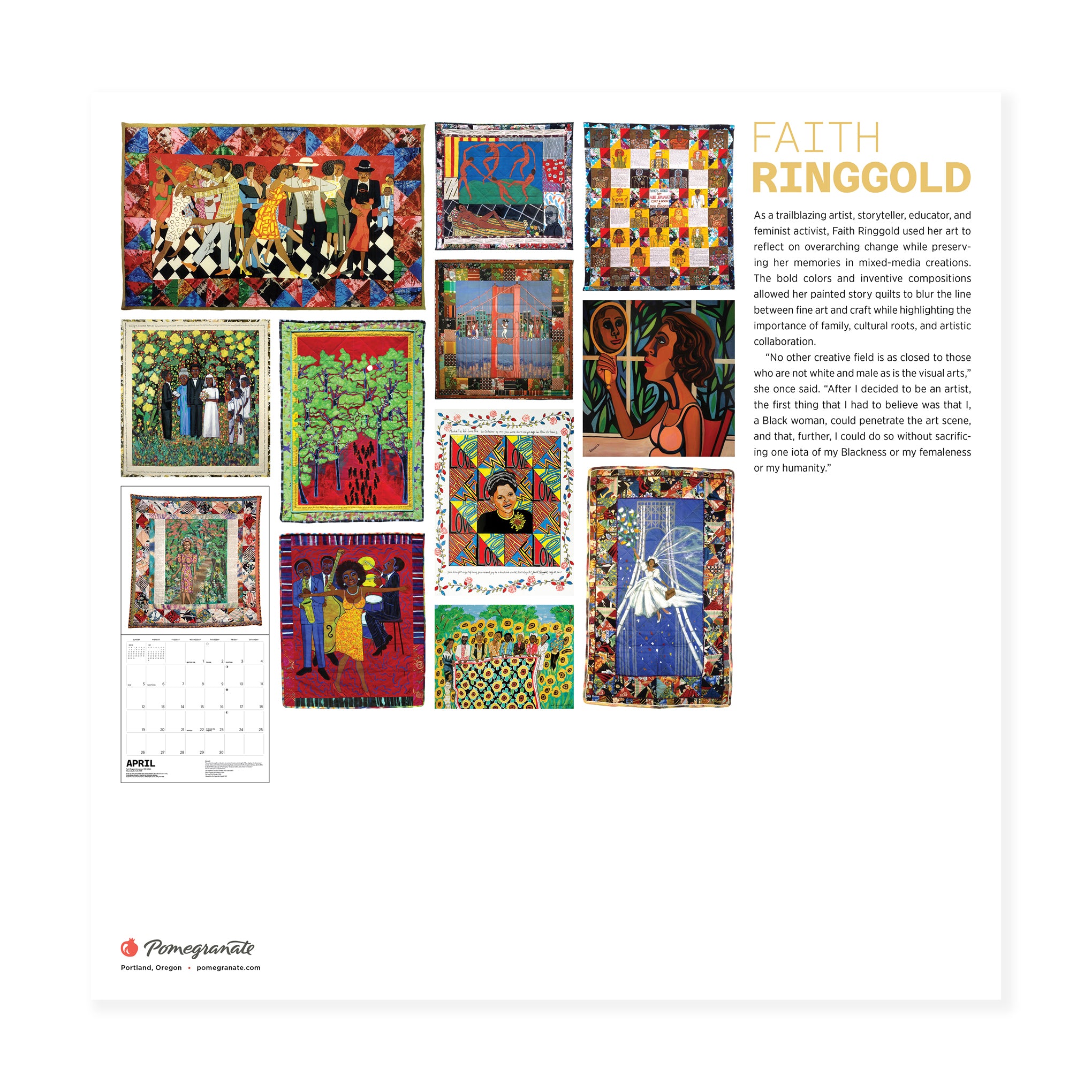 2026 Faith Ringgold Wall Calendar - Image 7