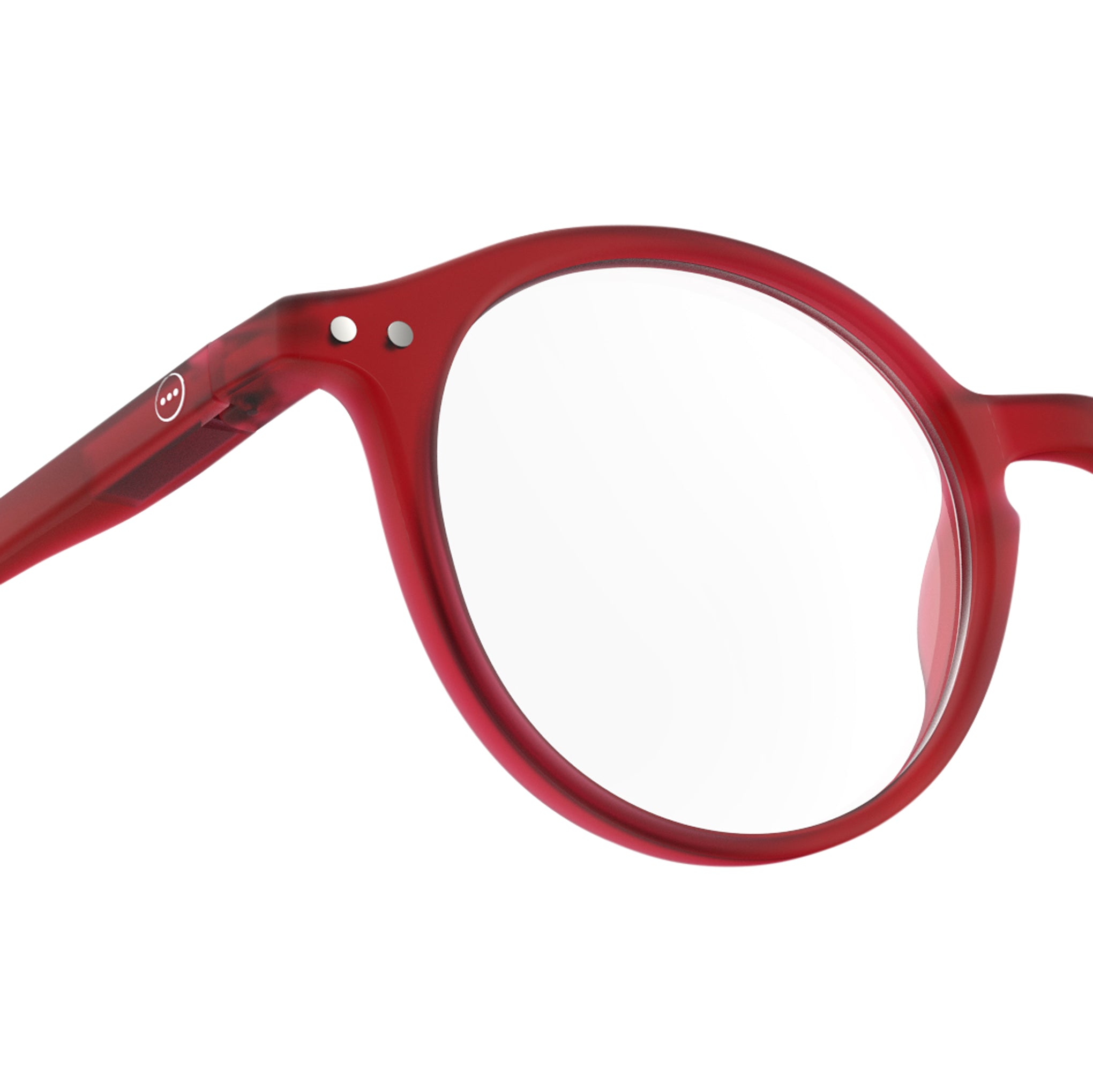 IZIPIZI Round Reading Glasses #D - Red - Image 3