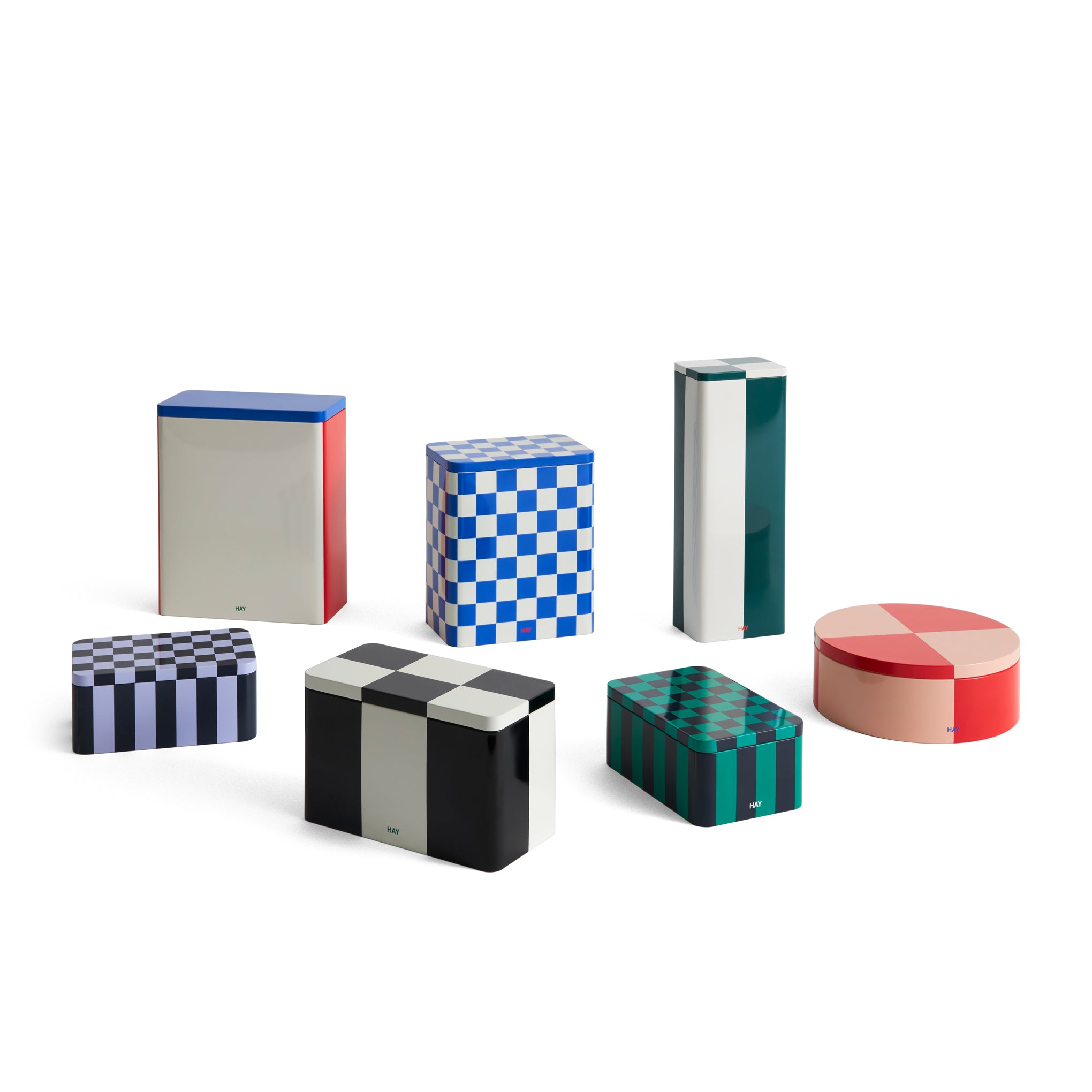 HAY Tin Container - White/ Blue/ Red - Image 4