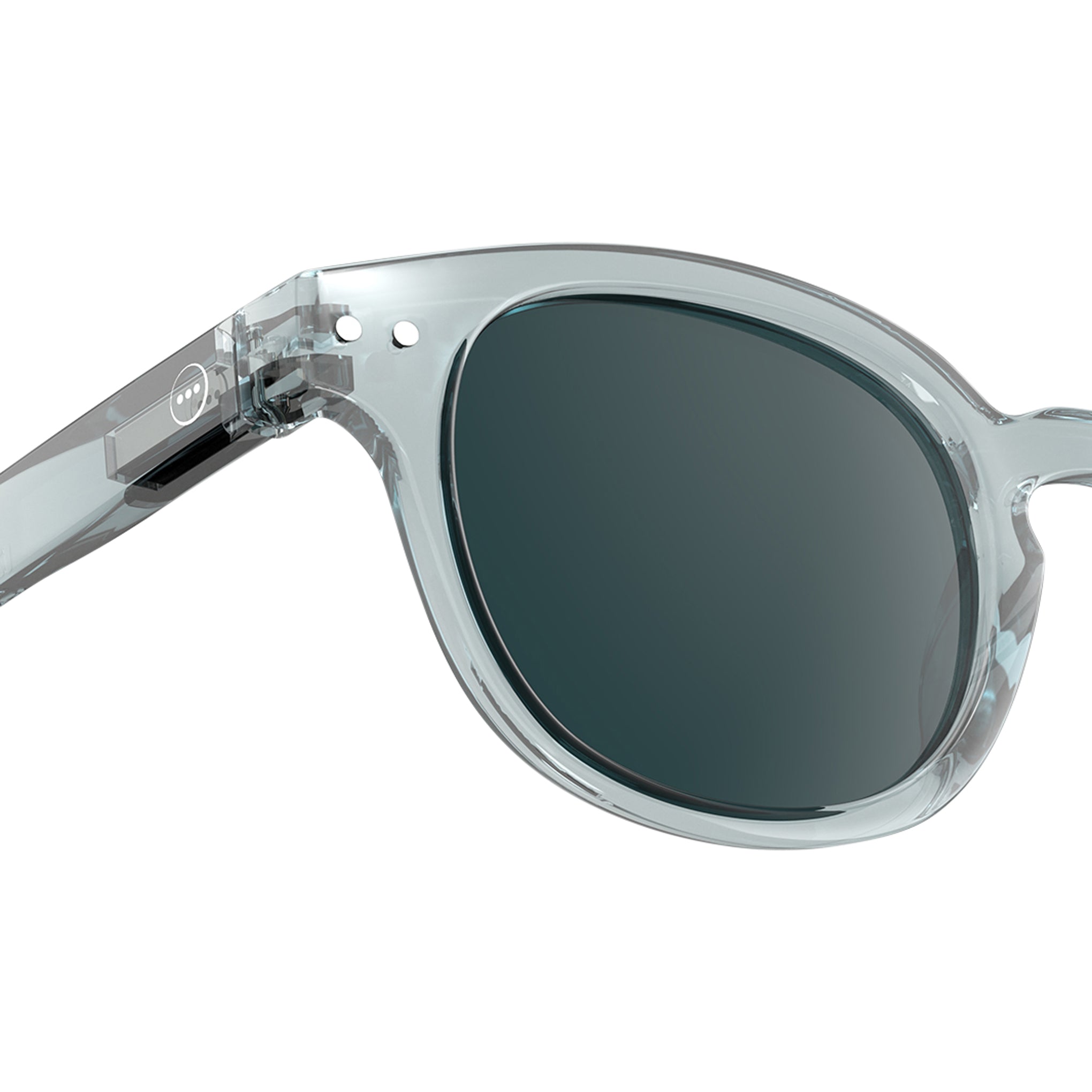IZIPIZI Rounded-Edge Square Sunglasses #C - Frozen Blue - Image 3
