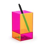 MoMA Colorplay Pen & Pencil Cup Holder - Amber/ Pink