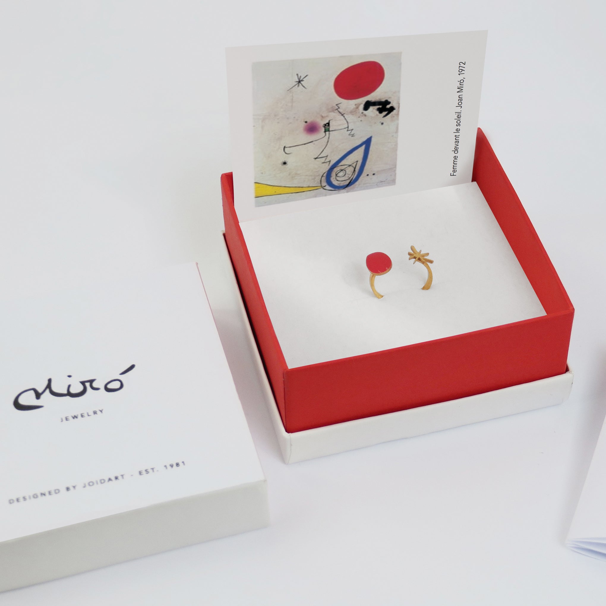 Joan Miró Gold-Plated Dot & Star Cuff Ring - Image 3