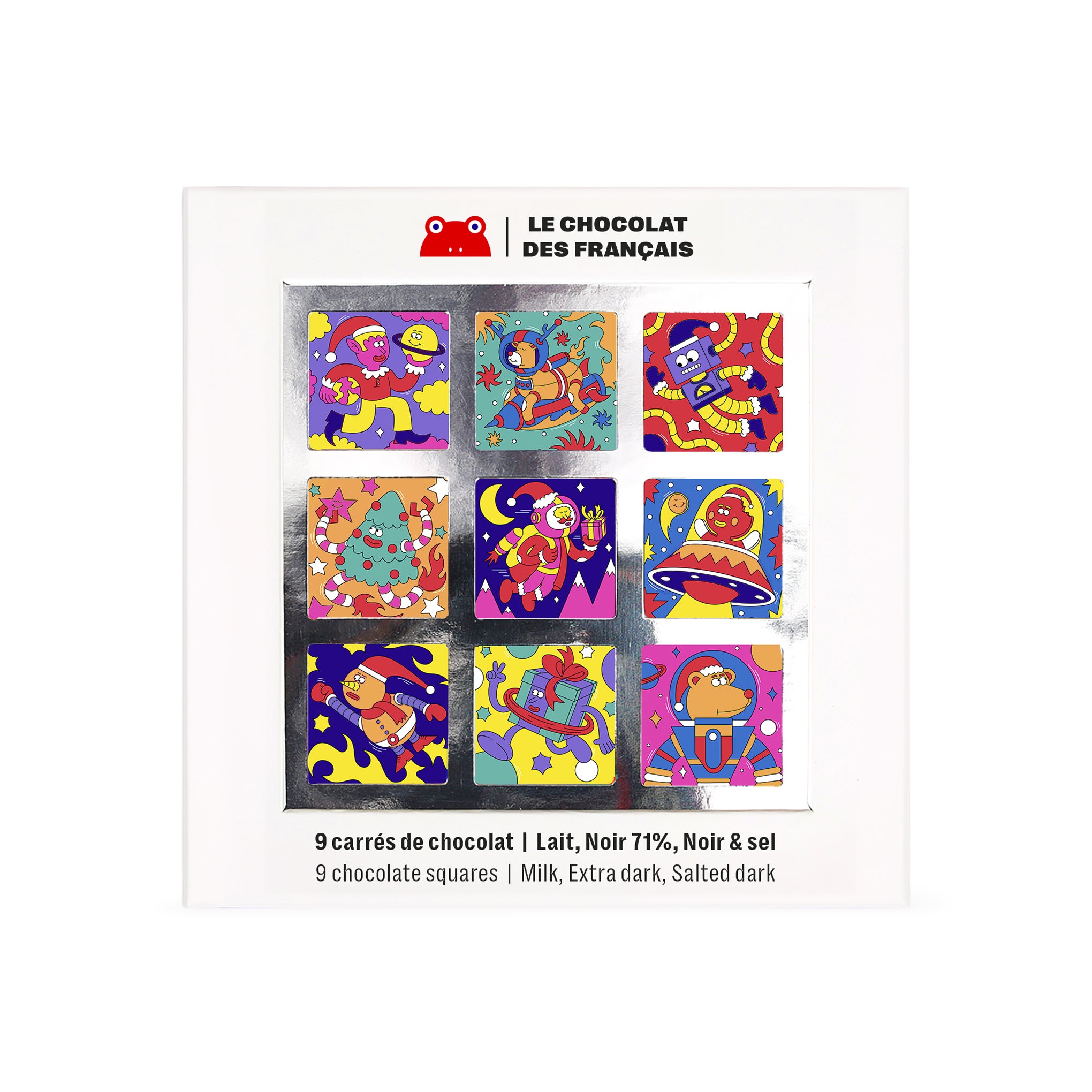 Le chocolat des Français Praline Balls Galactic Boxed Holiday Gift Set of 9