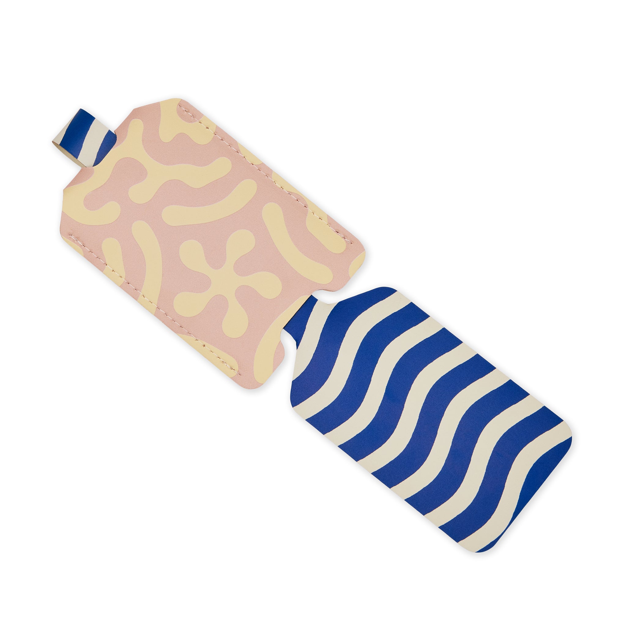 Dusen Dusen Recycled Leather Luggage Tag - Sand - Image 4