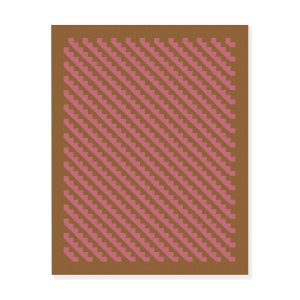 Maharam Alexander Girard Cotton Steps Rug - Ochre/ Magenta