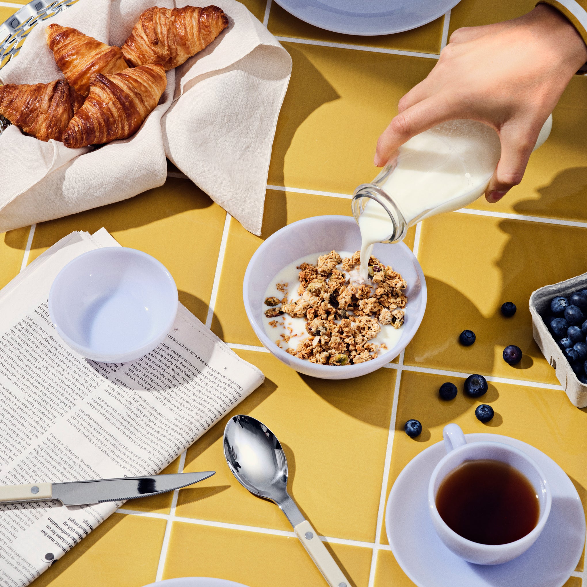 Milk Glass Pastel Dinnerware - Set of 4 - Salad Plate set of 4 - Image 3