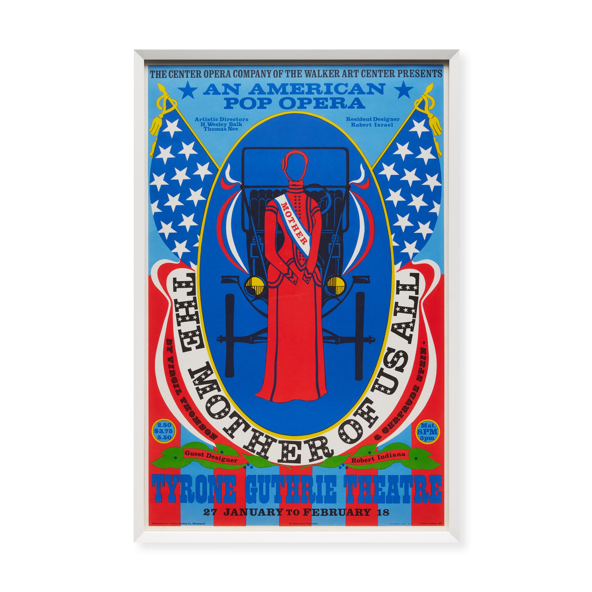 Robert Indiana Louisiana Museum Framed Poster