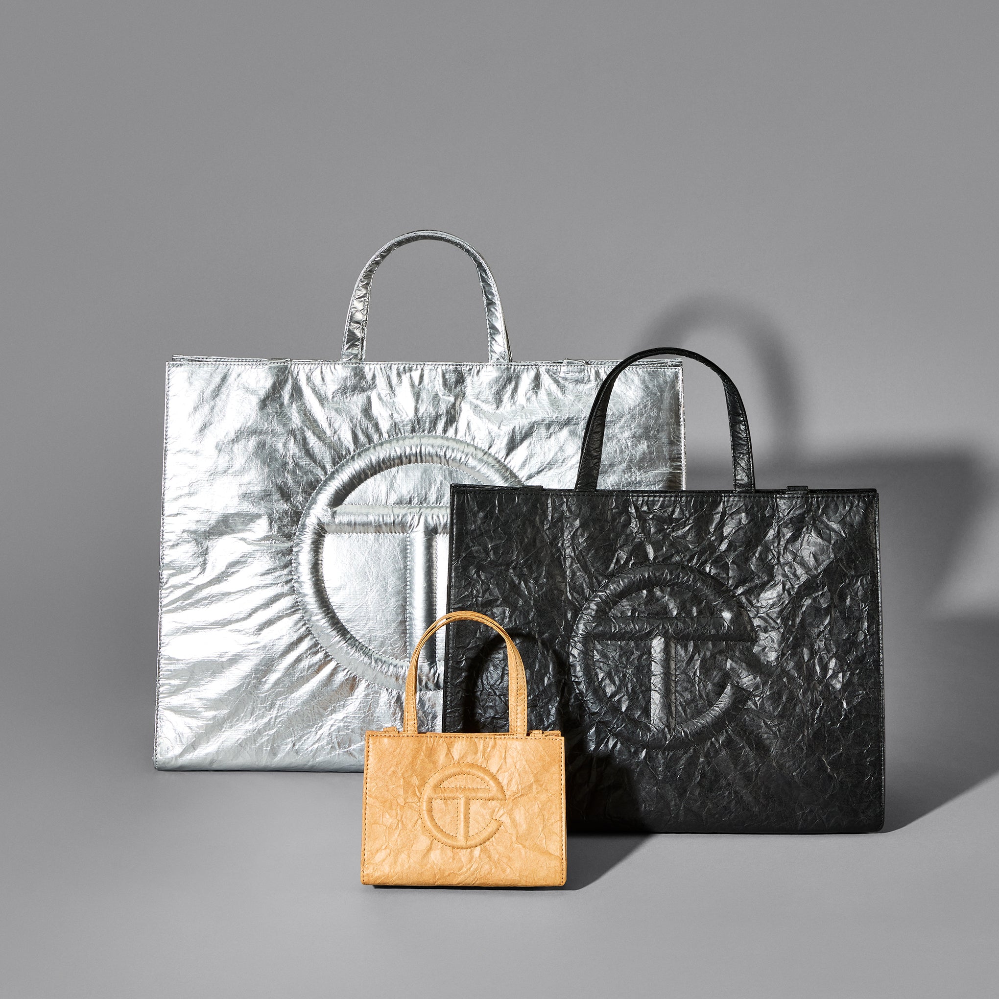 Telfar Tyvek Shopping Bag - Brown - Image 13