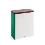 HAY Tin Container - Off White/ Burgundy/ Green