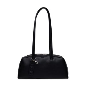 Baggu Recycled Leather Bowler Bag - Black