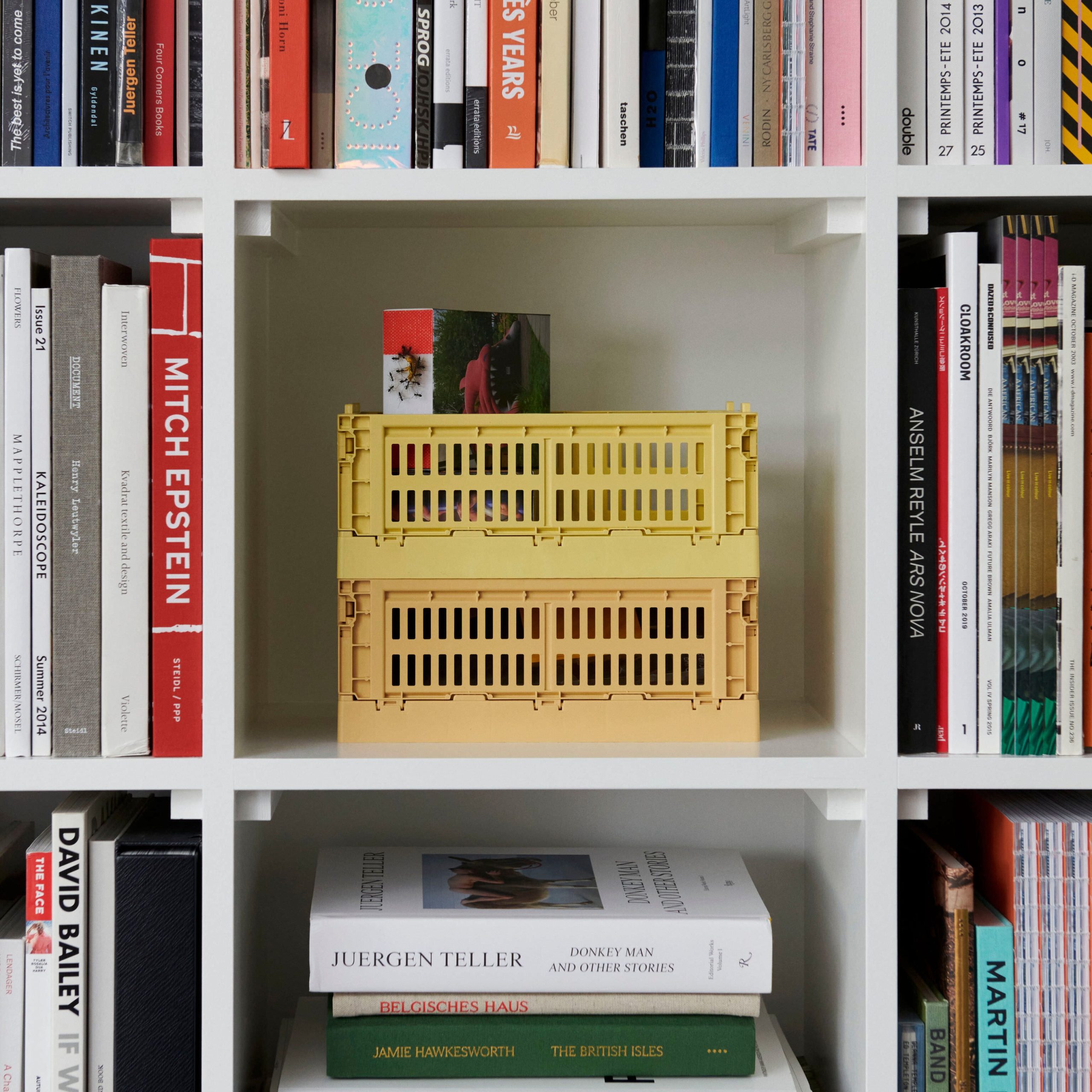 HAY Recycled Plastic Collapsible Color Crate - Off White - Image 14