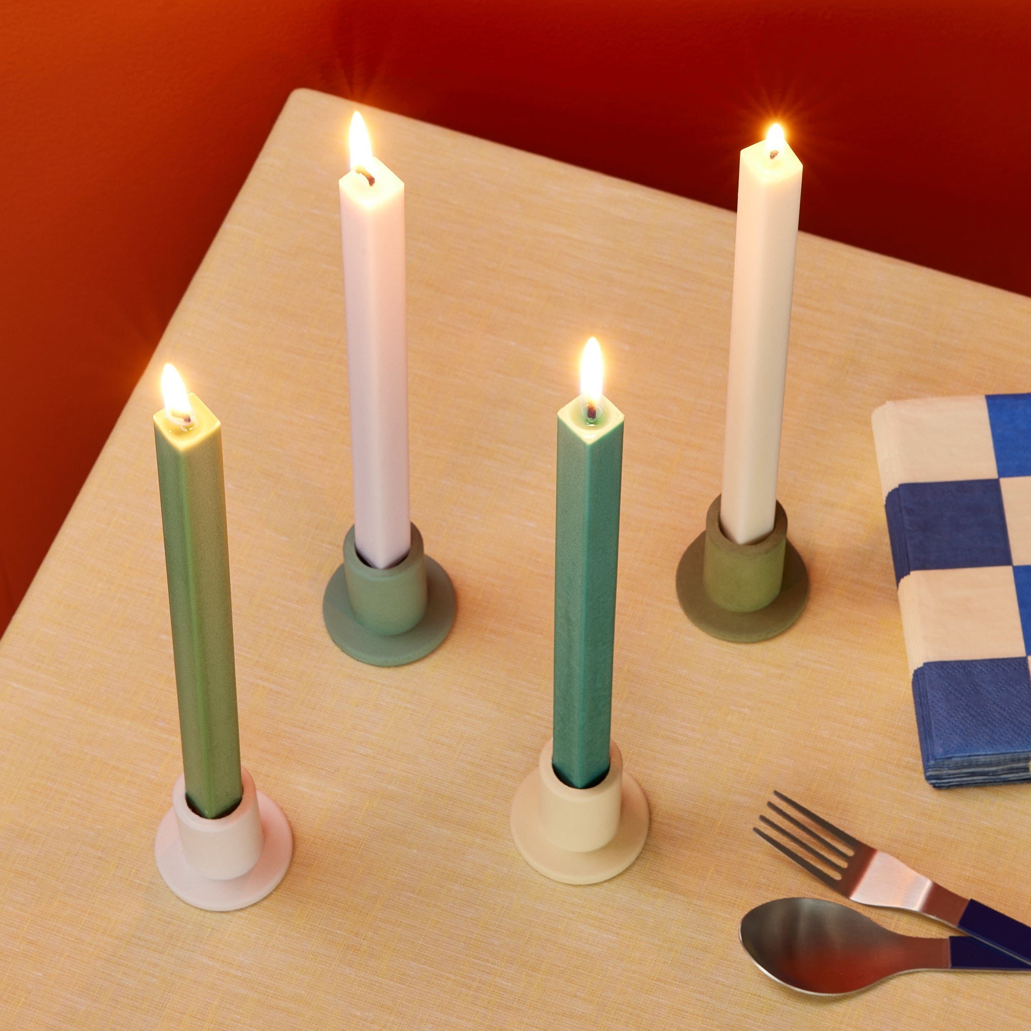 HAY Shape Candles - Set of 4 - Pastel - Image 8