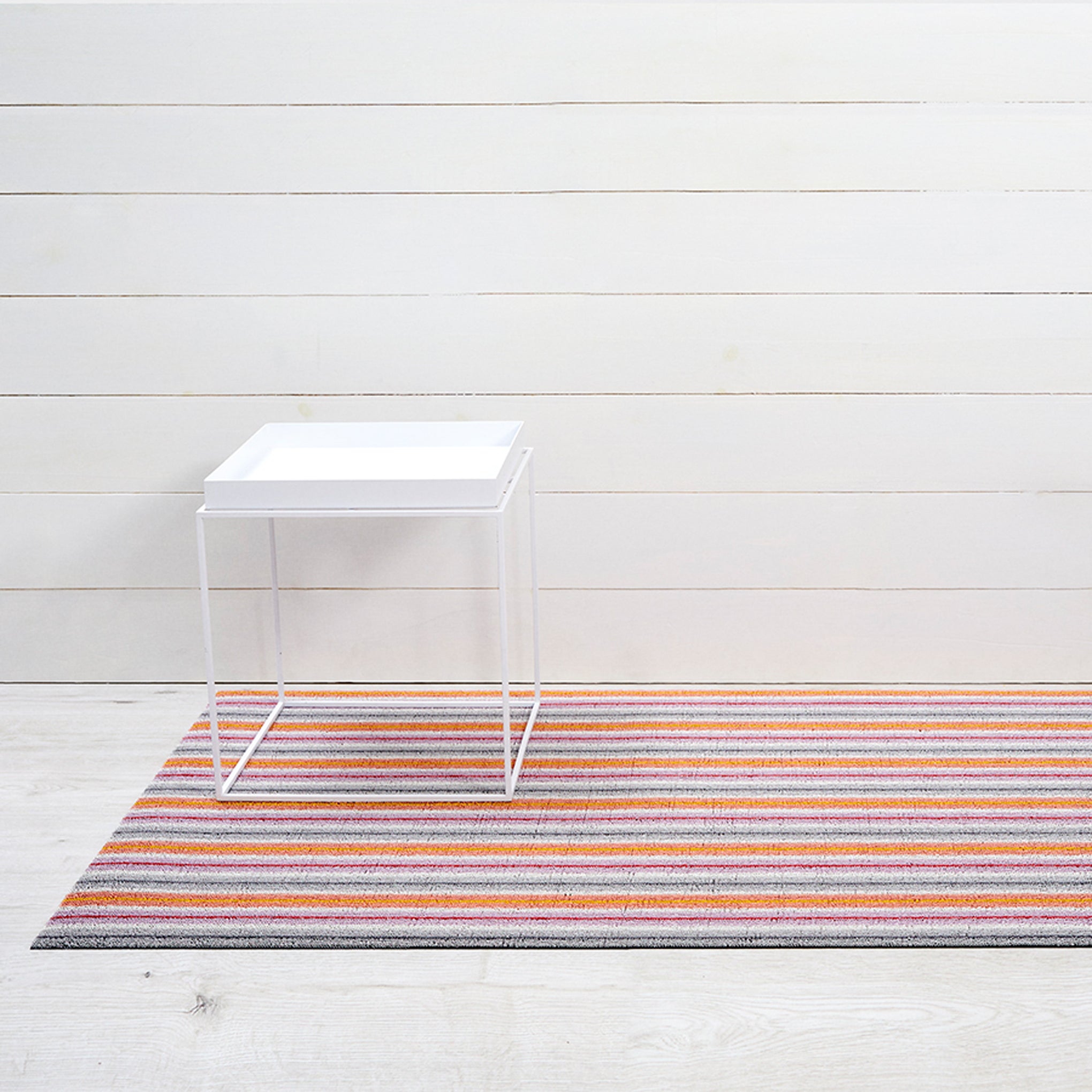 Chilewich Ribbon Stripe Shag Floor Mat - Bon Bon - Image 4