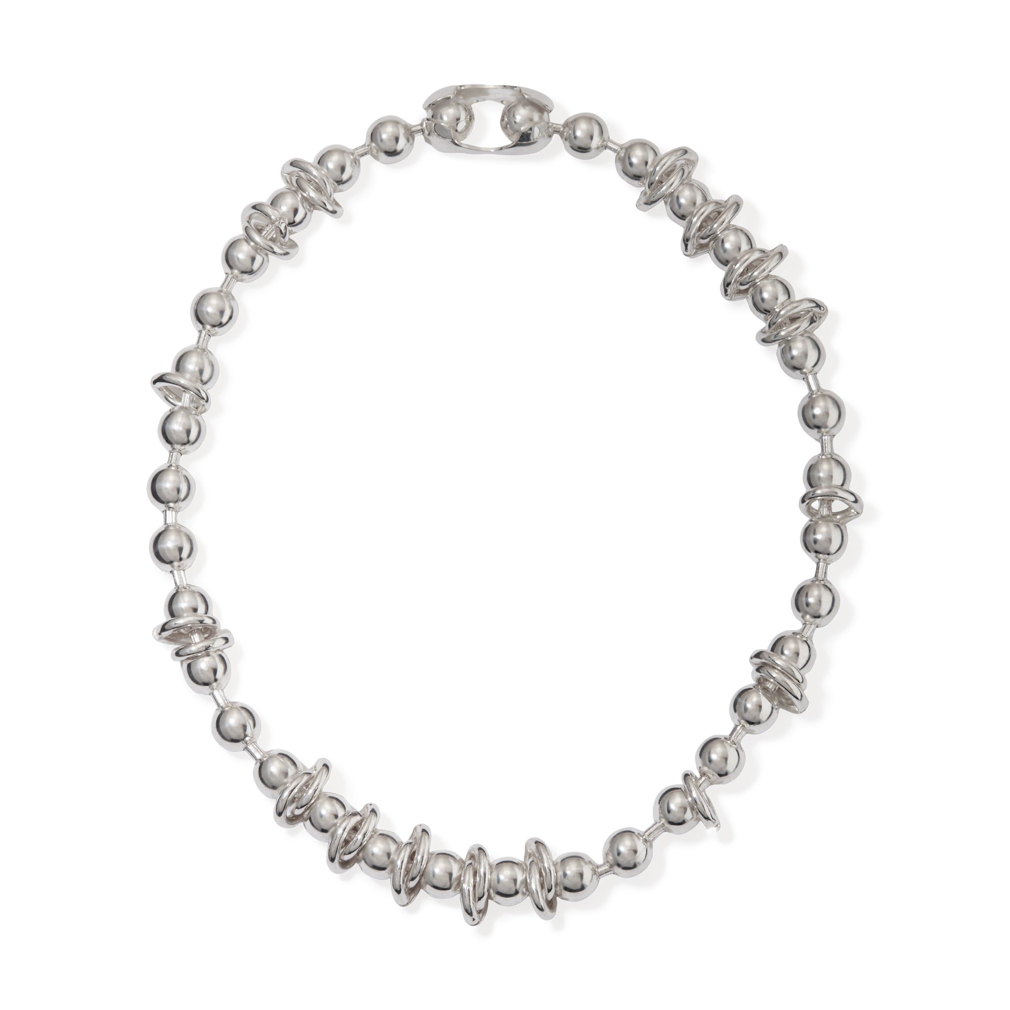 Martine Ali Silver Spar Ball Chain Necklace