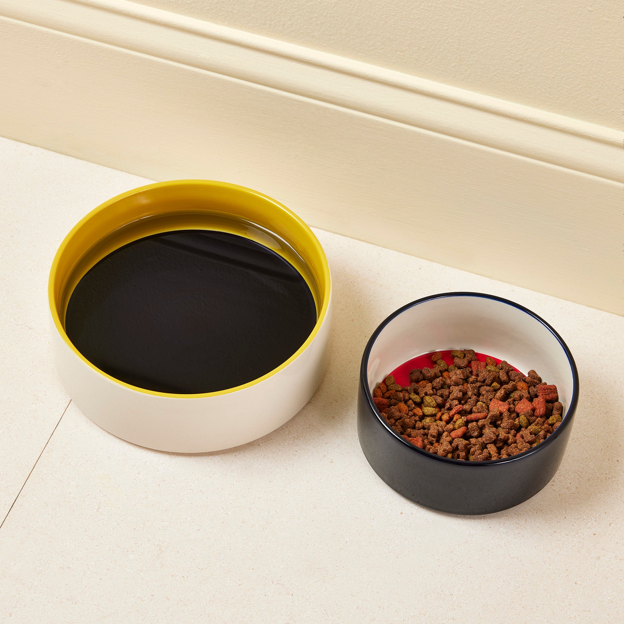 HAY Dog Bowl - Blue/ Off White/ Red - Image 3