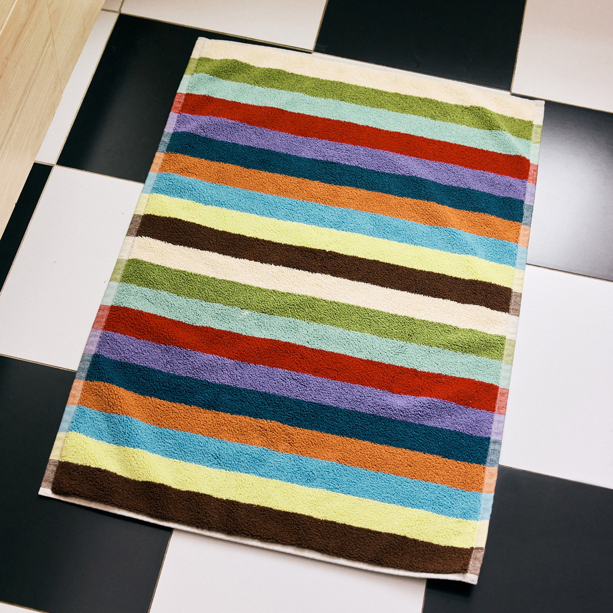 Dusen Dusen Bird Striped Cotton Towel - Hummingbird - Image 4