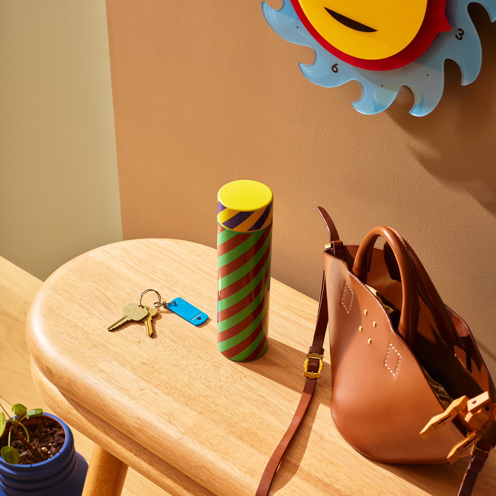 Dusen Dusen Pattern Thermal Bottle - Stripe - Image 2