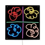 Yellowpop Mickalene Thomas Flowers Neon Sign