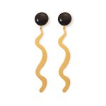 Joan Miró Gold-Plated Dot Squiggle Earrings