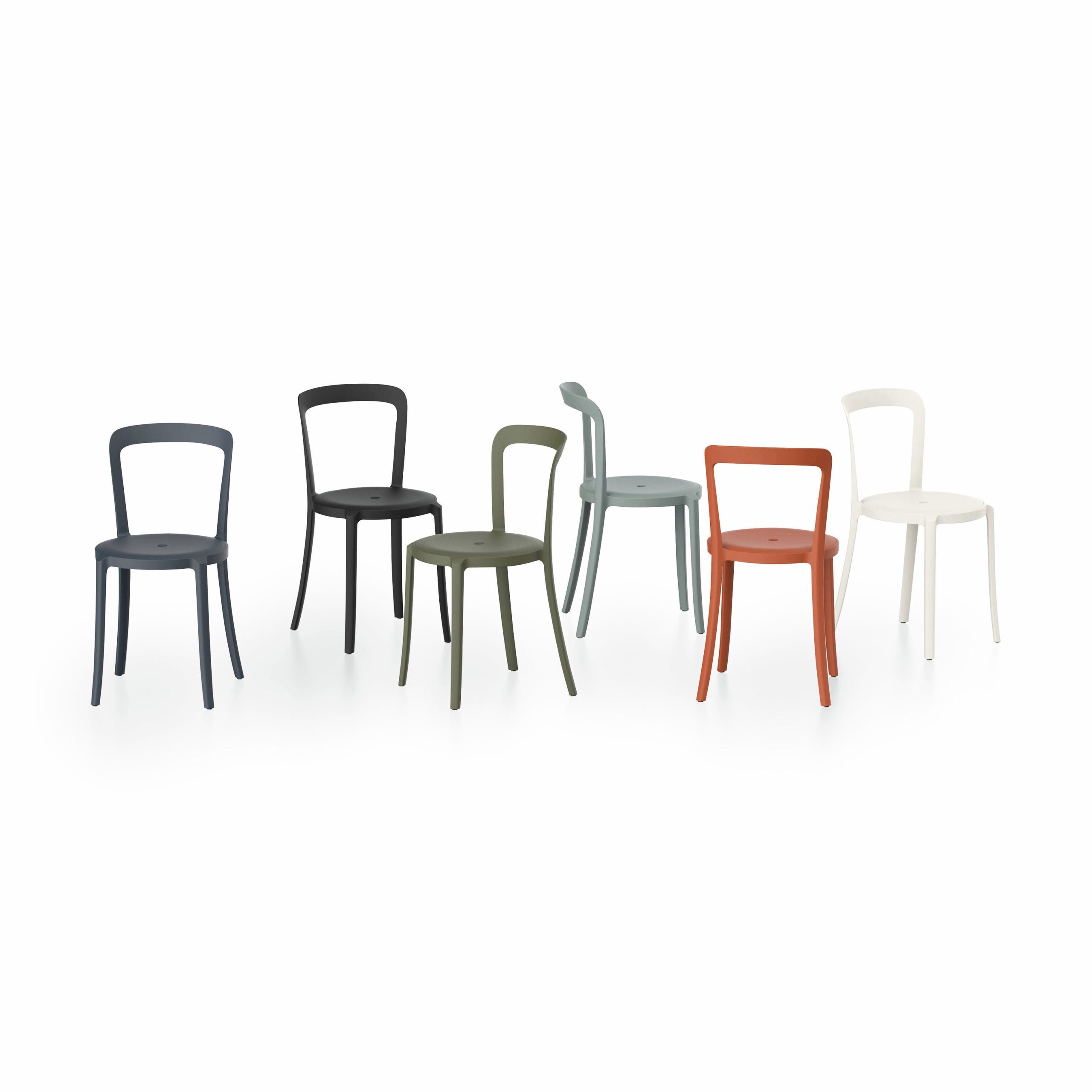 Emeco On & On Recycled Stackable Chair - California Light Blue - Image 2
