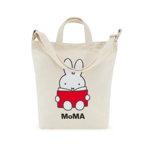 MoMA Miffy Baggu Recycled Cotton Zip Duck Bag
