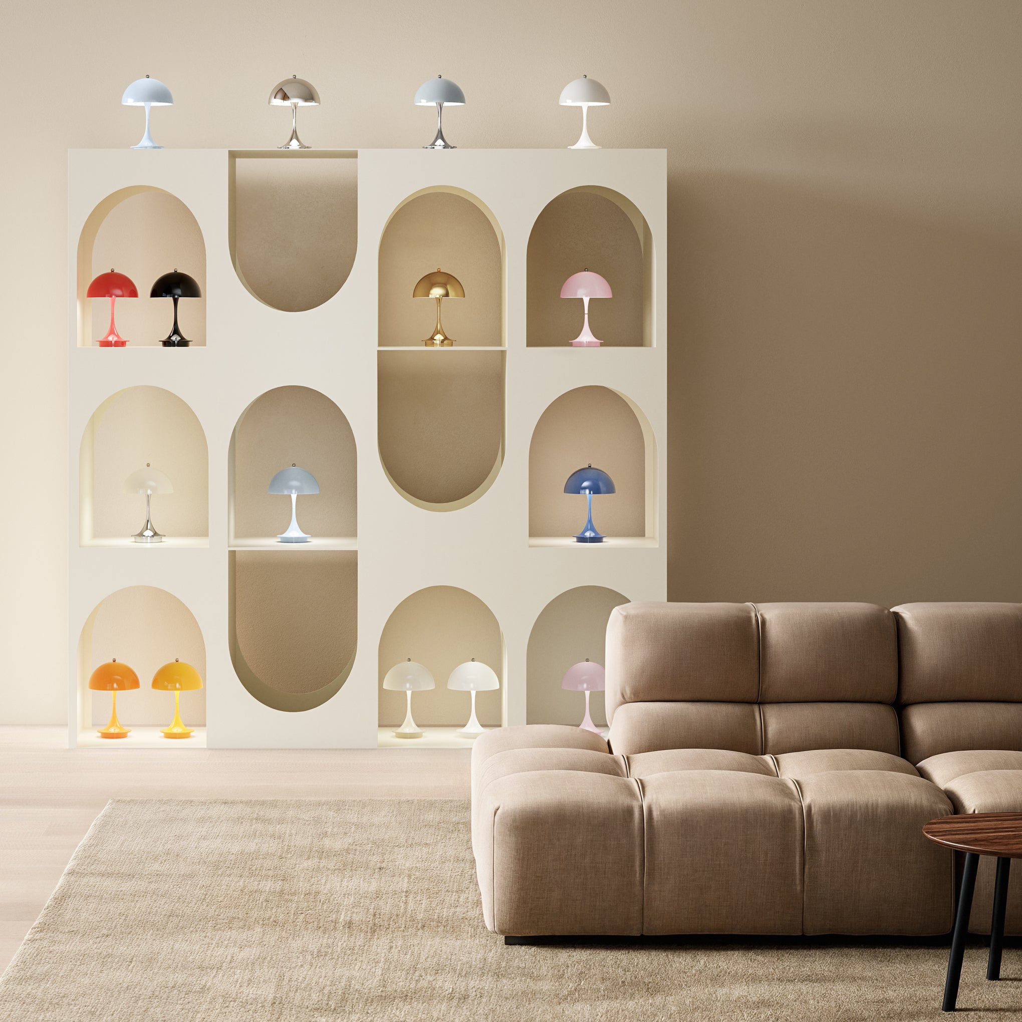 Panthella 160 Portable Table Lamp - Black - Image 5