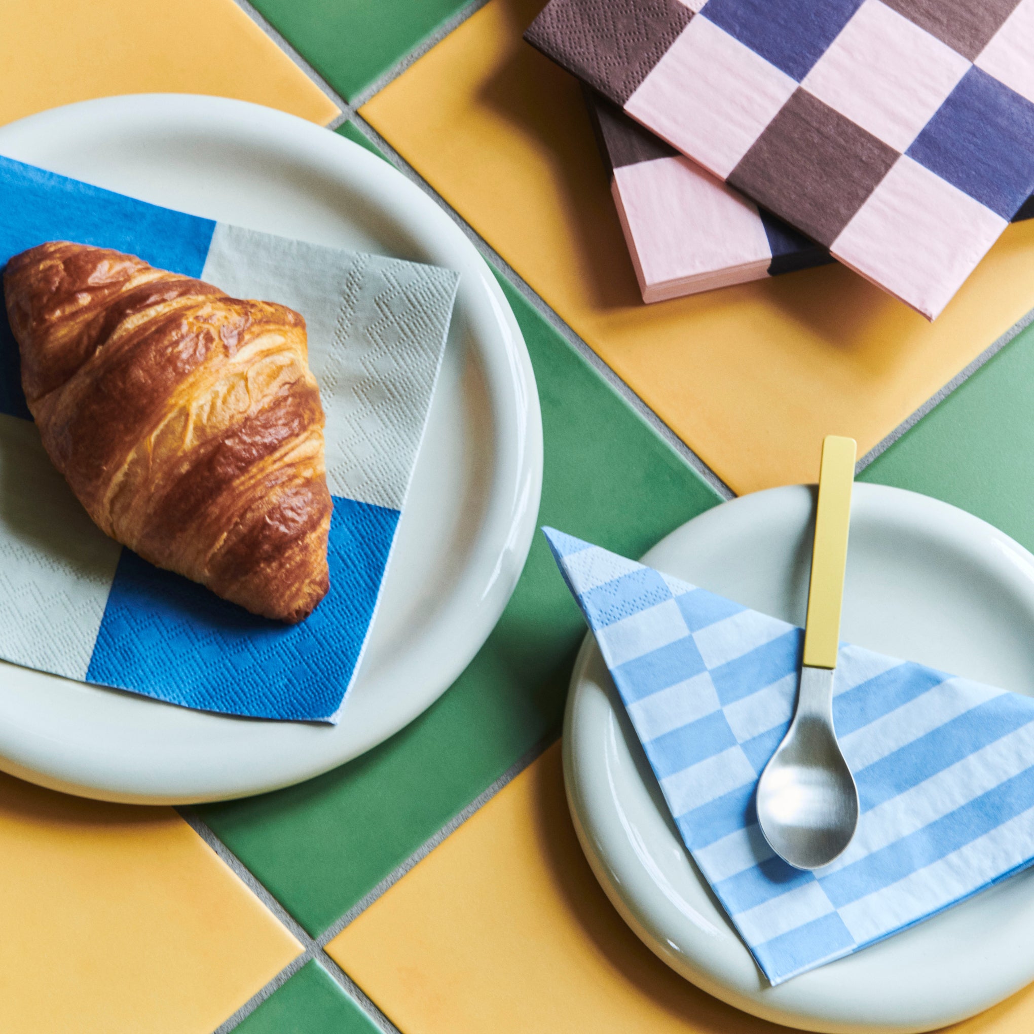 HAY Pattern Napkin - Set of 20 - Blue - Image 5