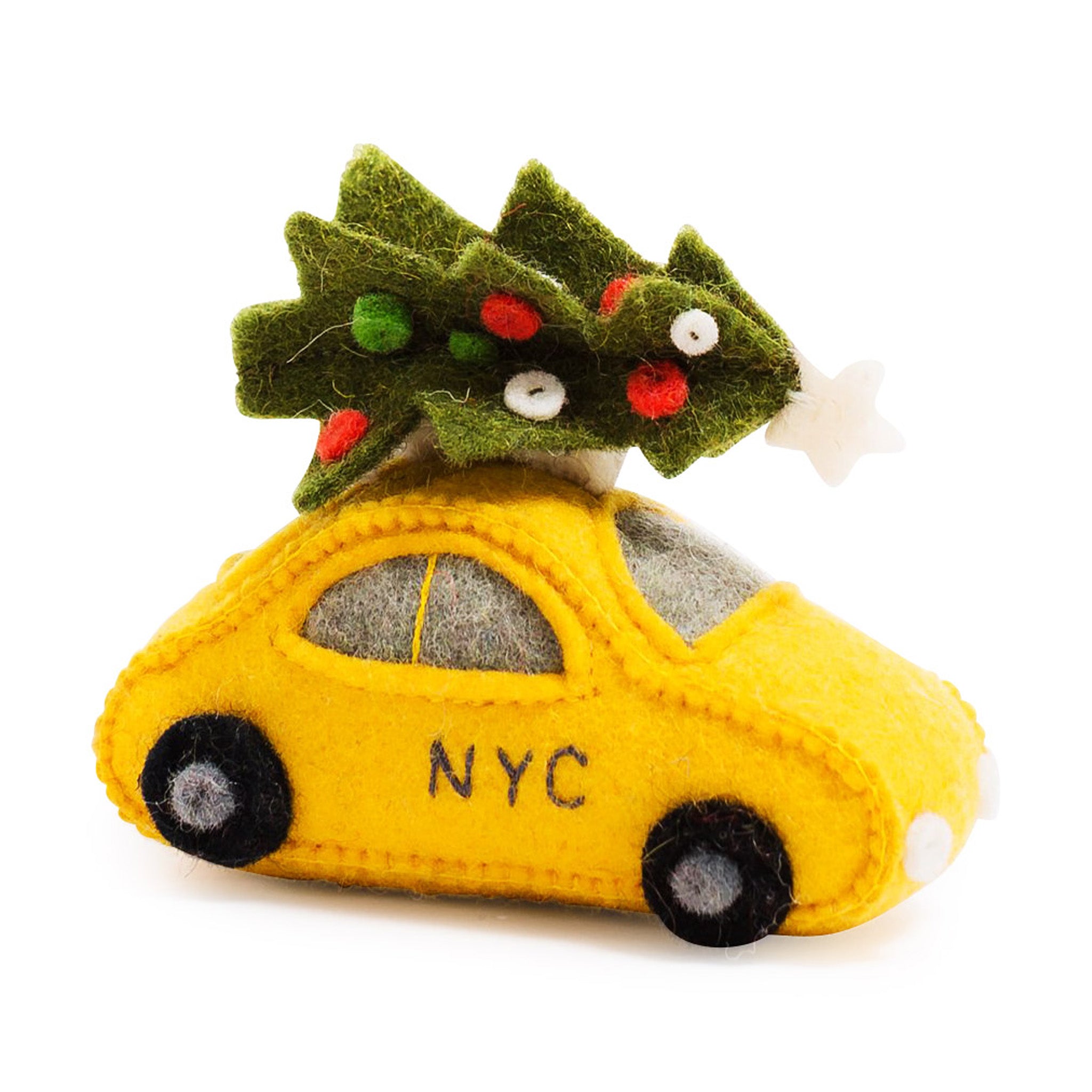 NYC Felt Ornament - Taxi - Image 3