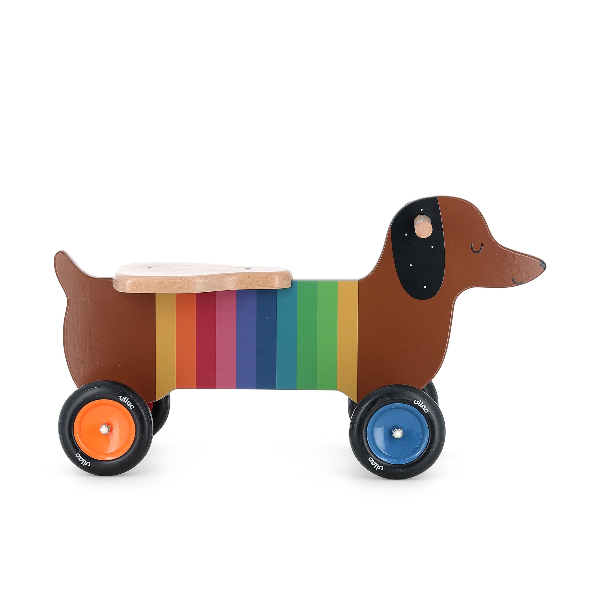 Vilac Dachshund Hot Dog Rider Toy - Image 3