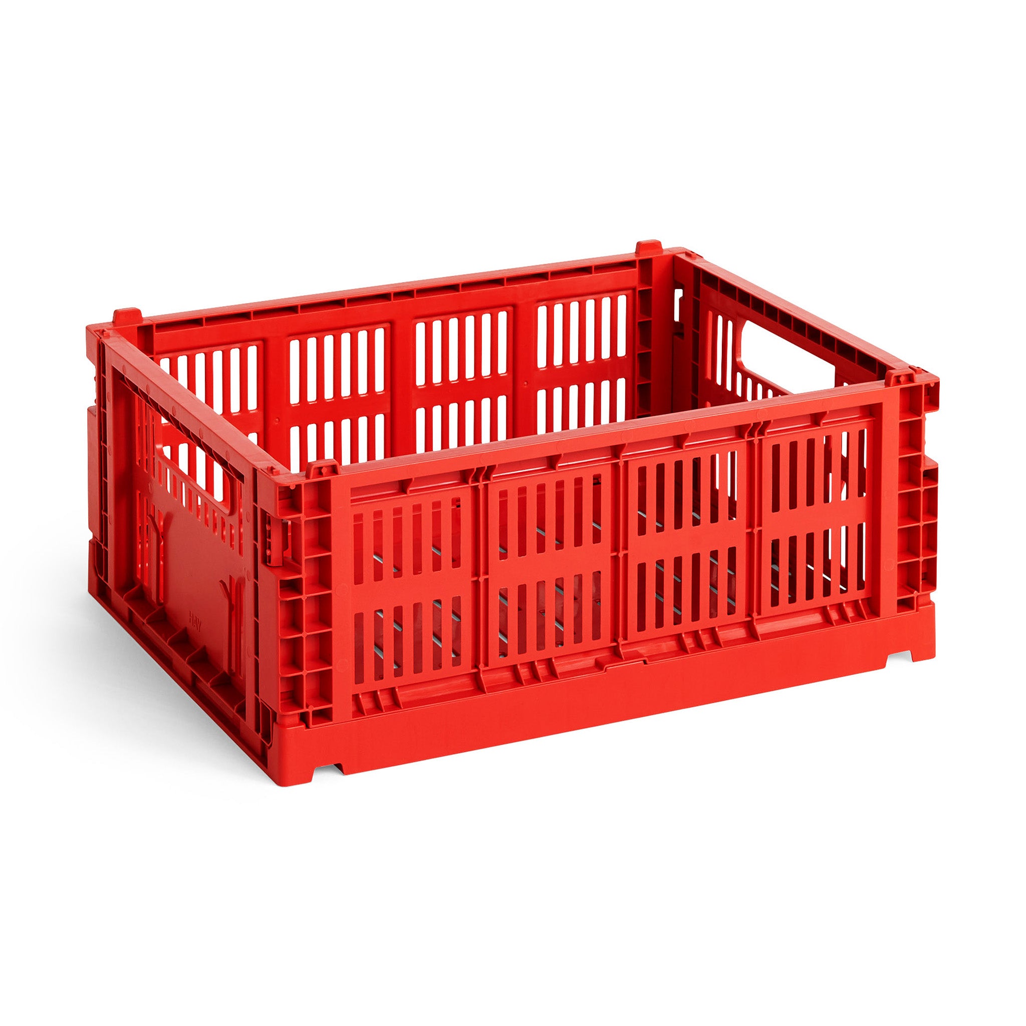 HAY Recycled Plastic Collapsible Color Crate - Red