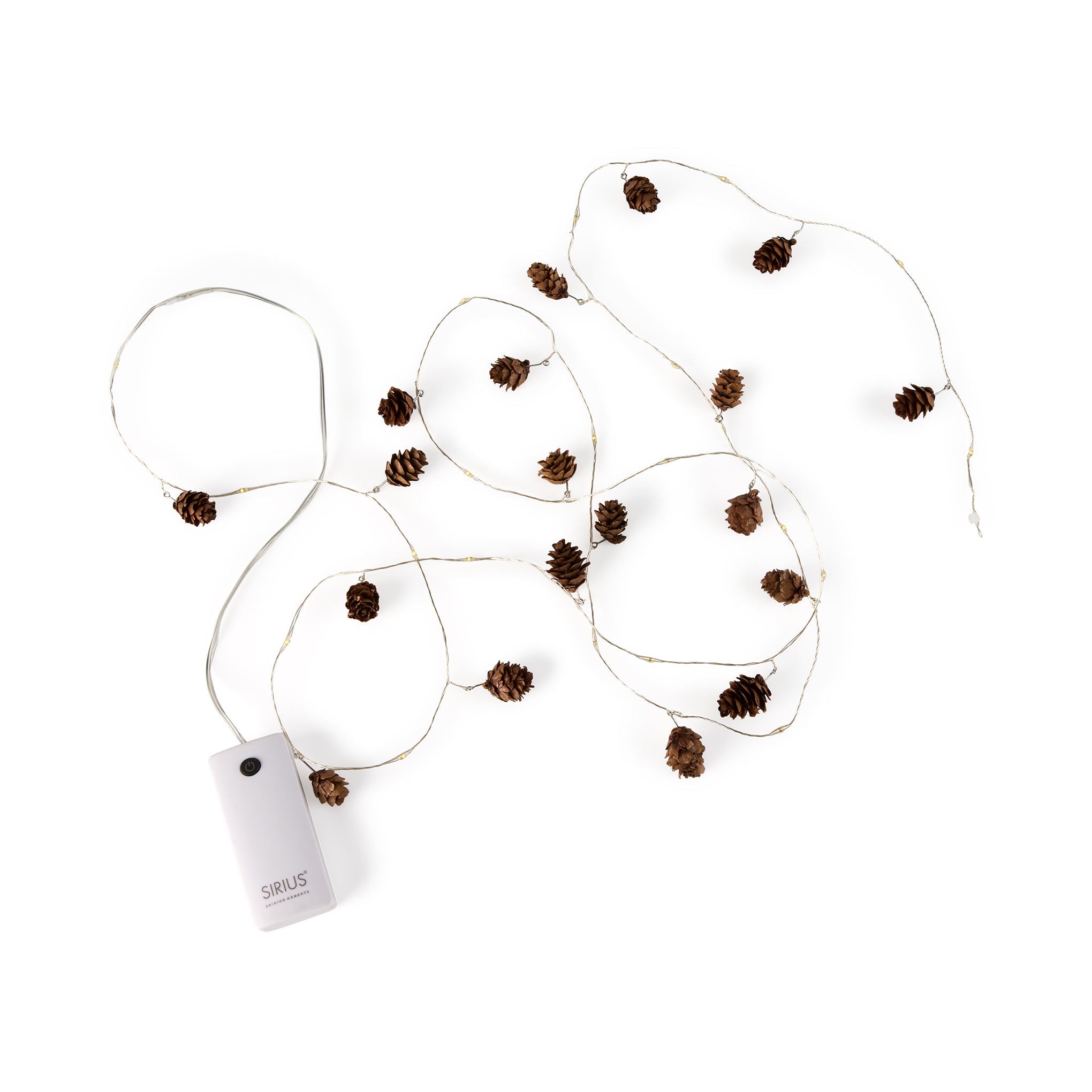 LED Holiday String Lights Set - Pinecone - Image 4