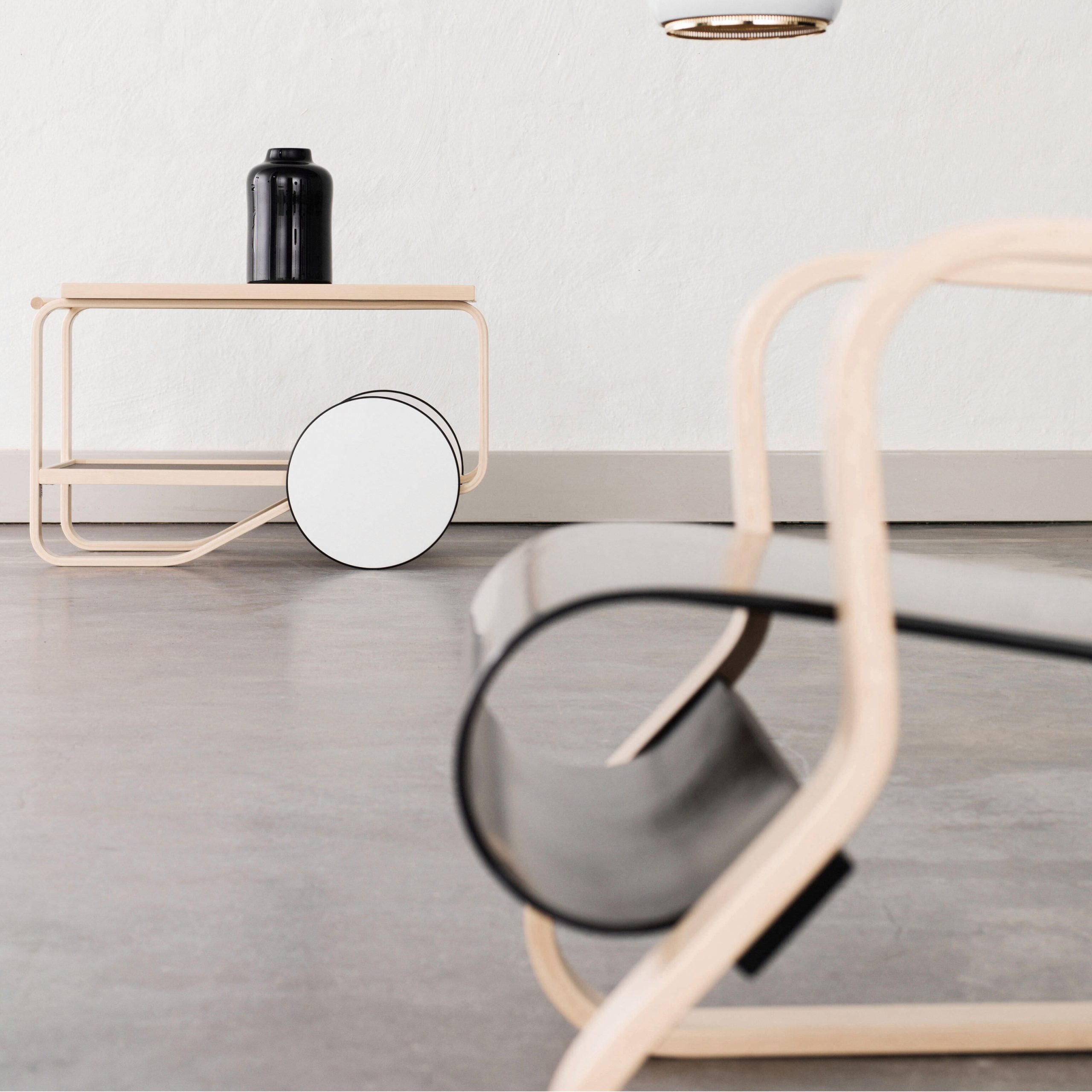 Artek Aalto Tea Trolley 901 - White/ Black/ Birch - Image 5