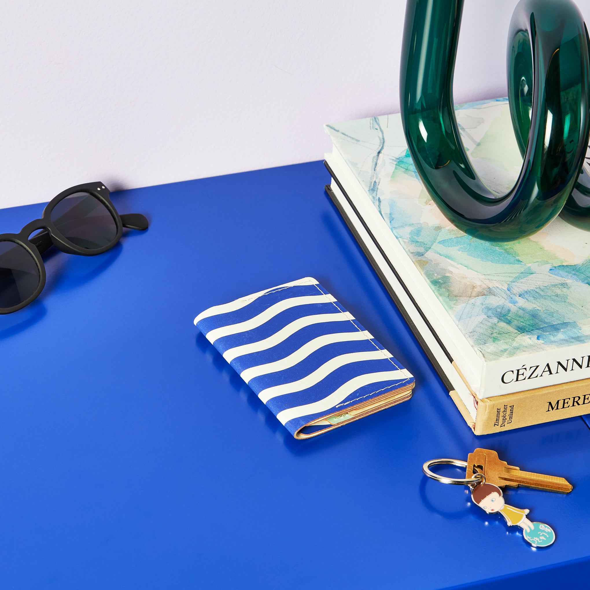 Dusen Dusen Recycled Leather Double Card Holder - Sand - Image 7