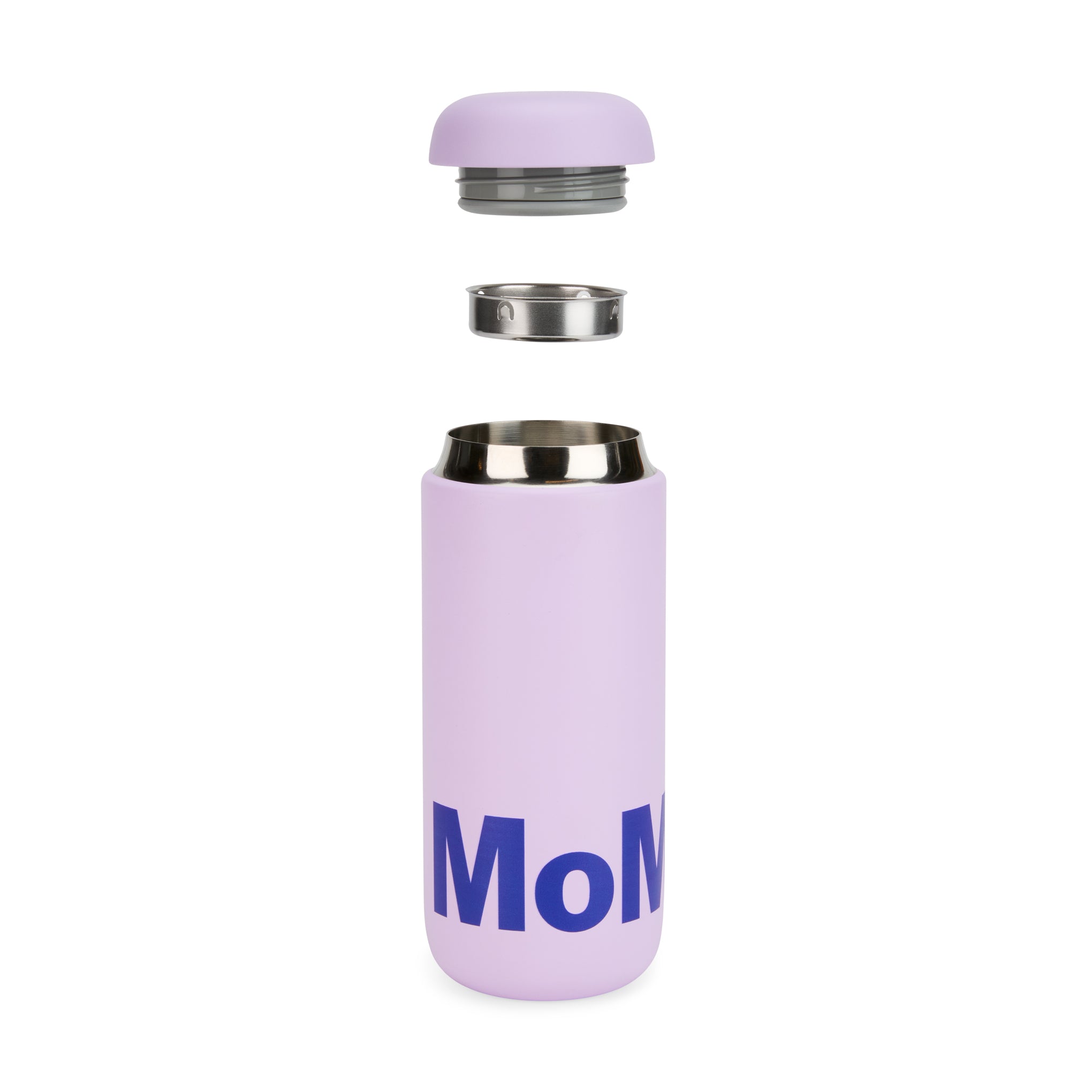 Colorful MoMA Insulated Travel Mug - Periwinkle/ Blue - Image 4