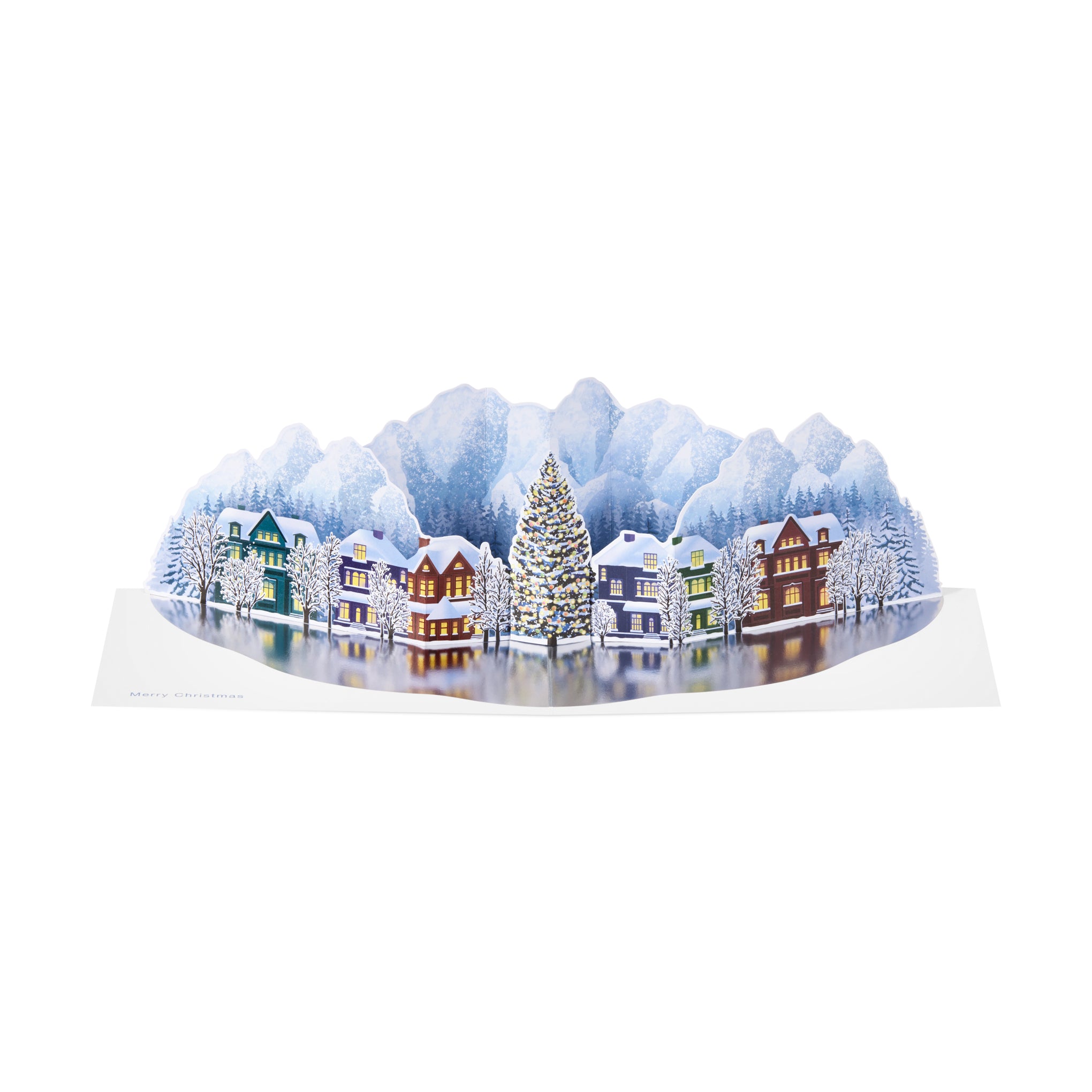 Mountain Village Holiday Pop-Up Cards - Set of 8