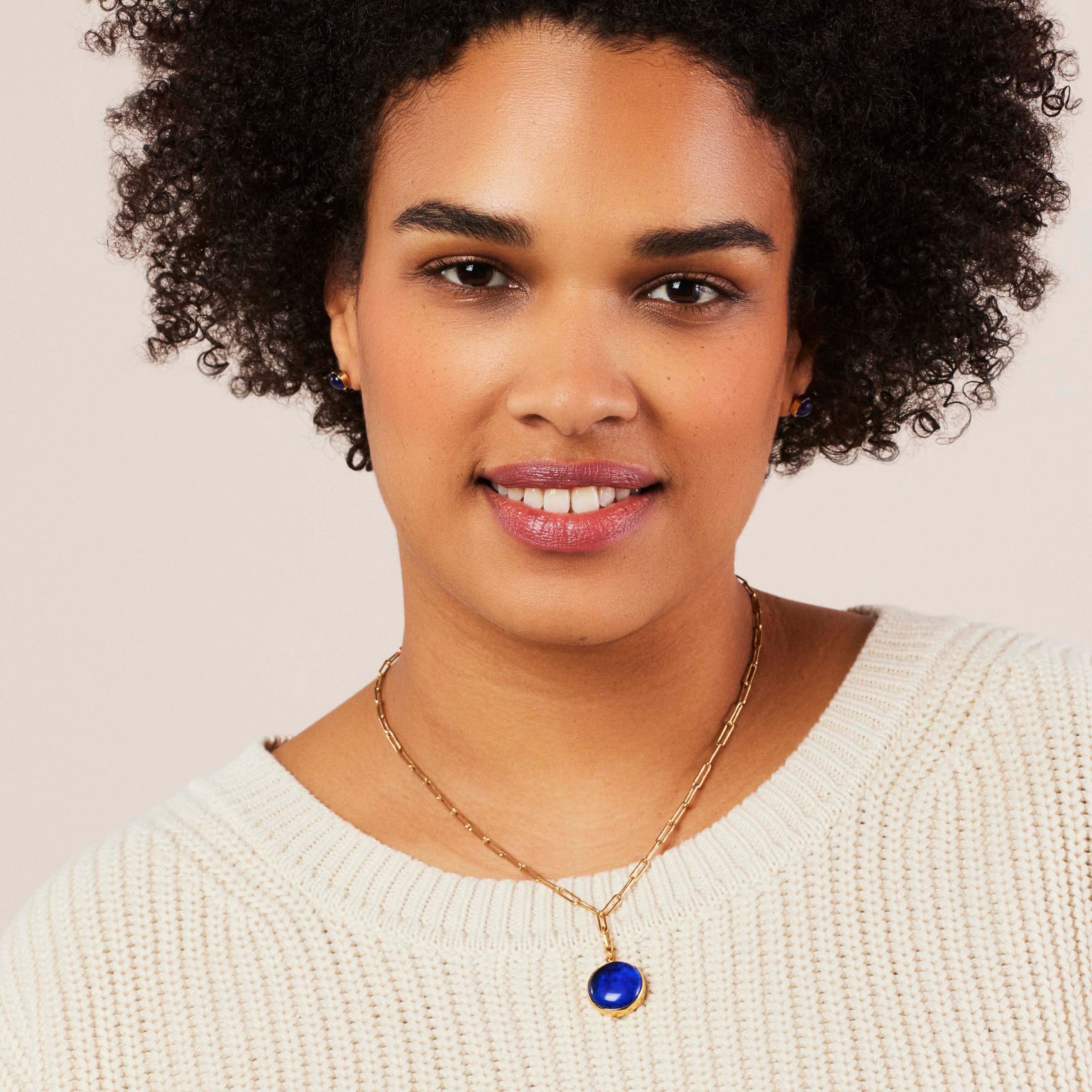 Soko Gold-Plated Umbo Circle Charm Necklace - Image 5