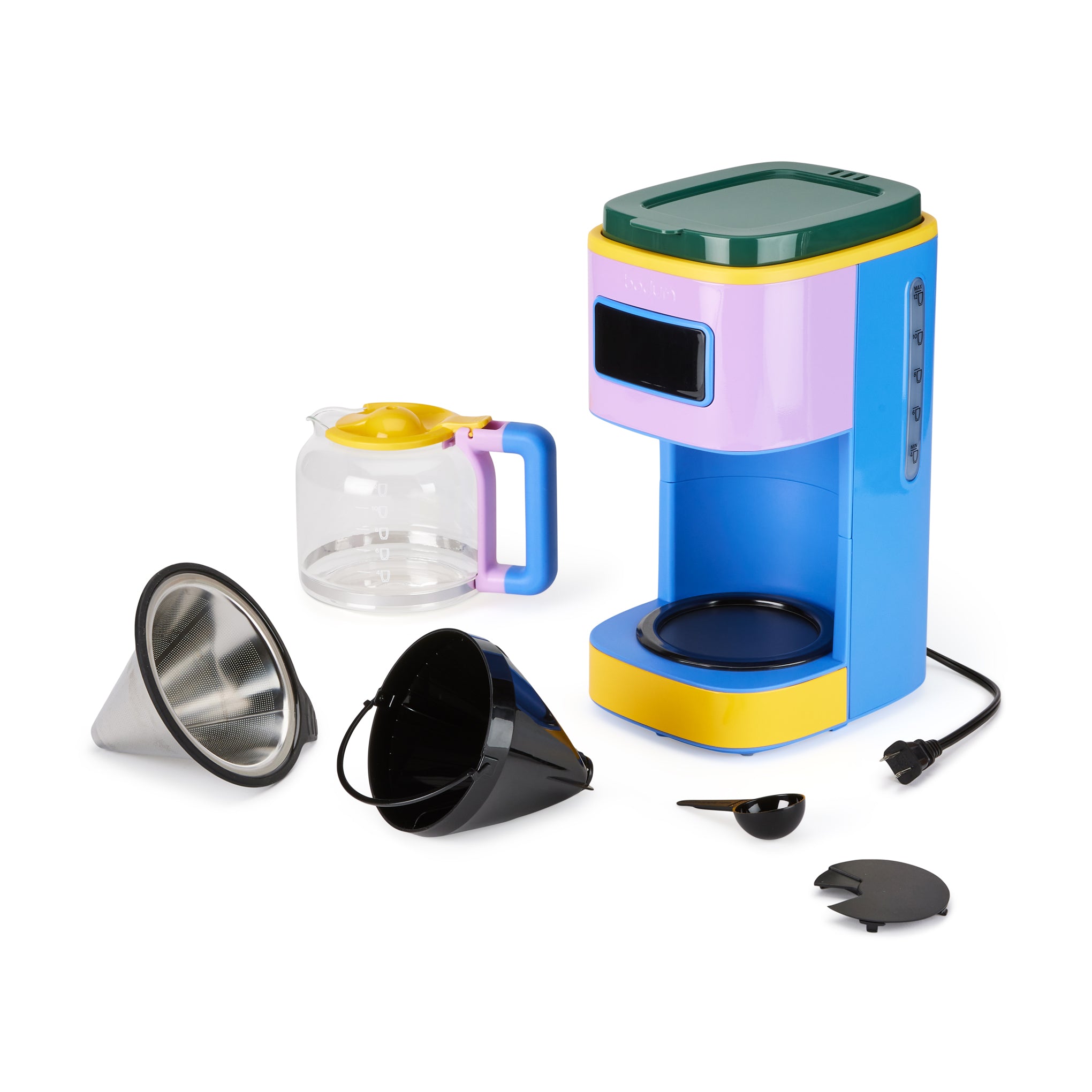 Bodum Programmable 12-Cup Coffee Maker - Blue/ Multi - Image 6