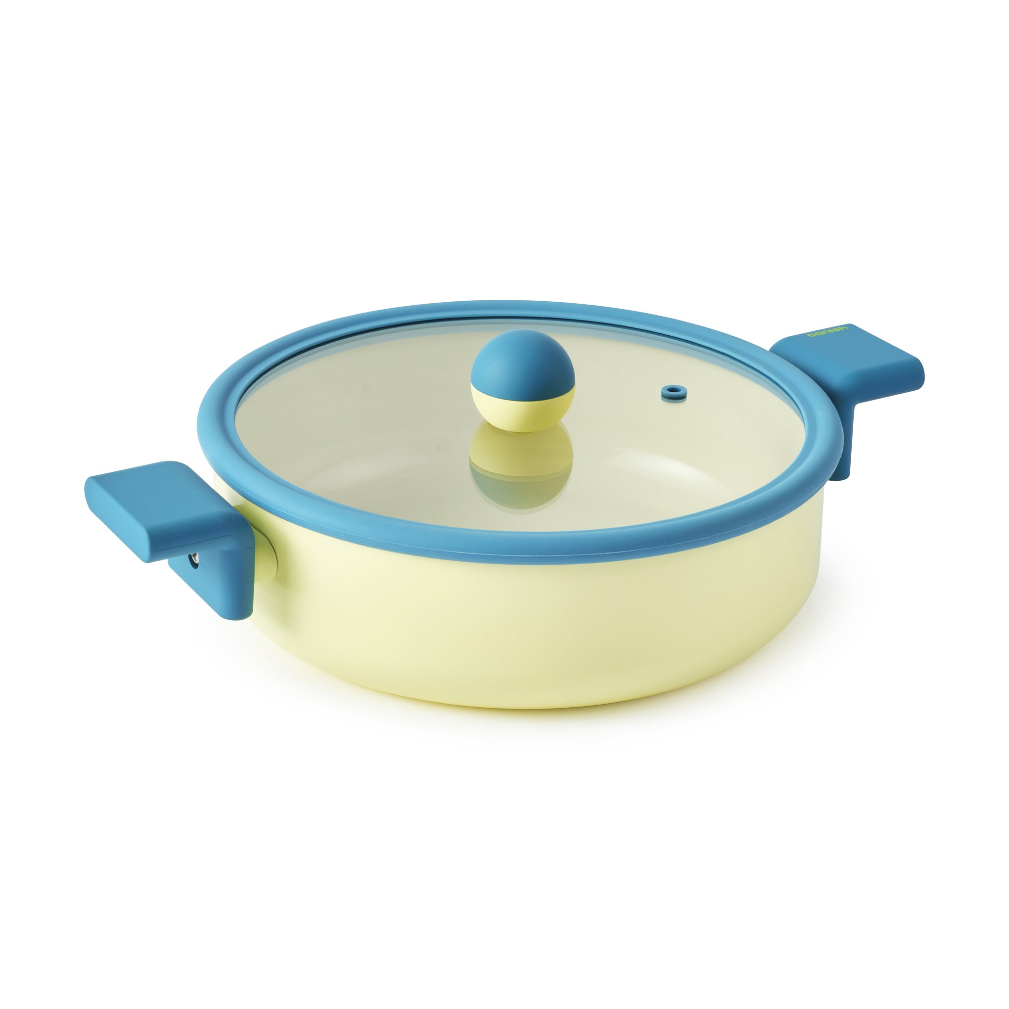 Geometric Non-Stick Cookware with Lid - Wide Pot