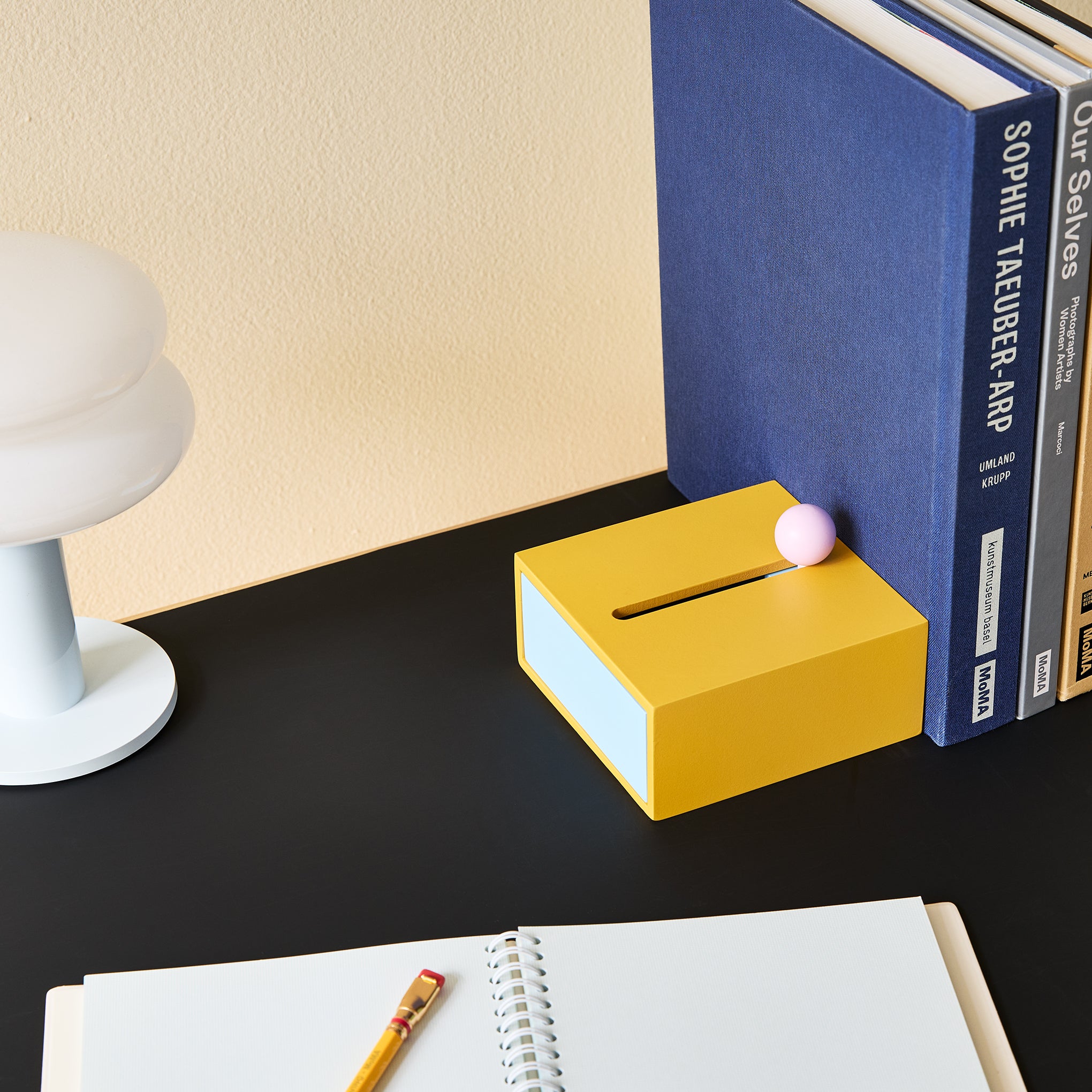 Areaware Colorblock Cache Box - Yellow - Image 5