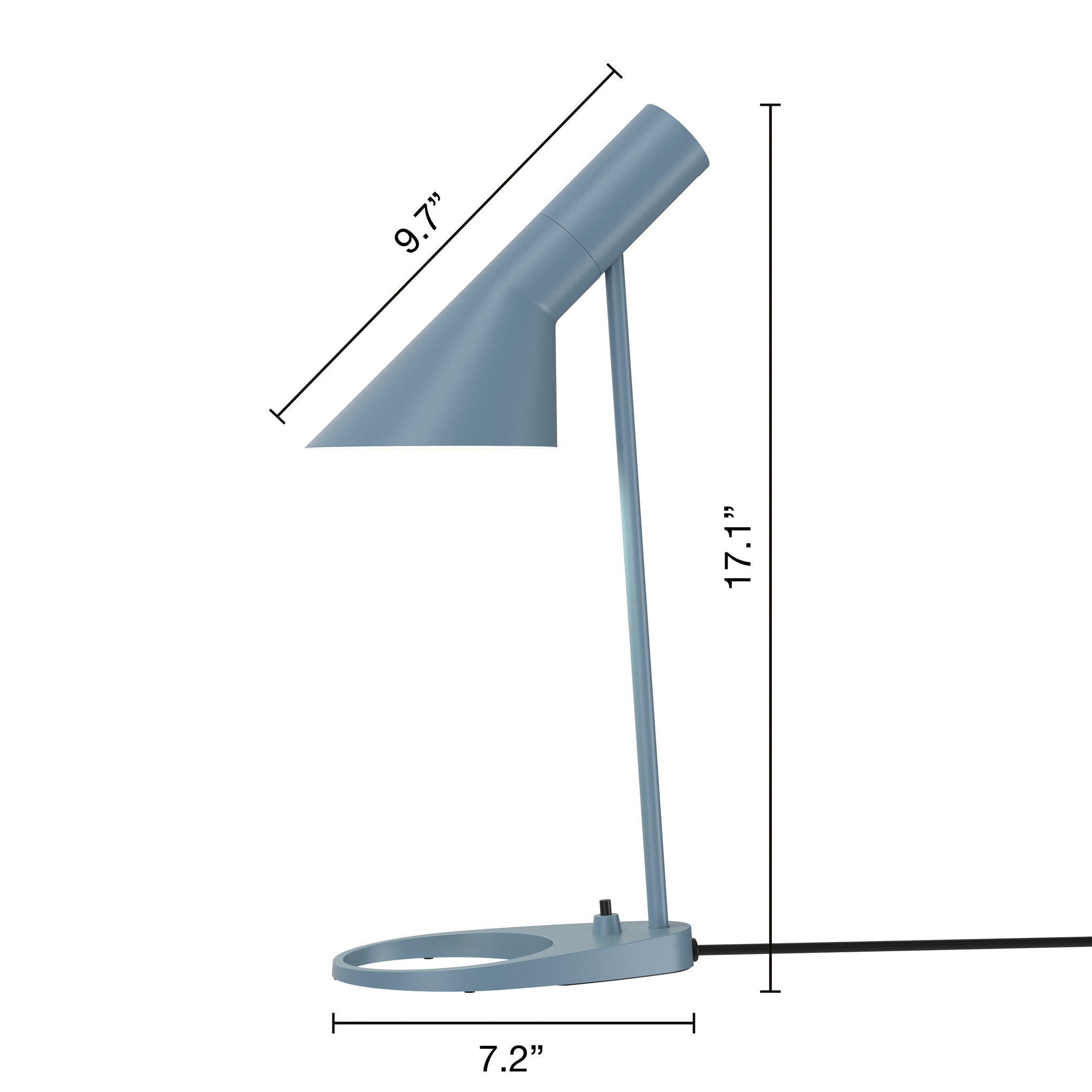 AJ Mini Table Lamp - Dusty Blue - Image 4