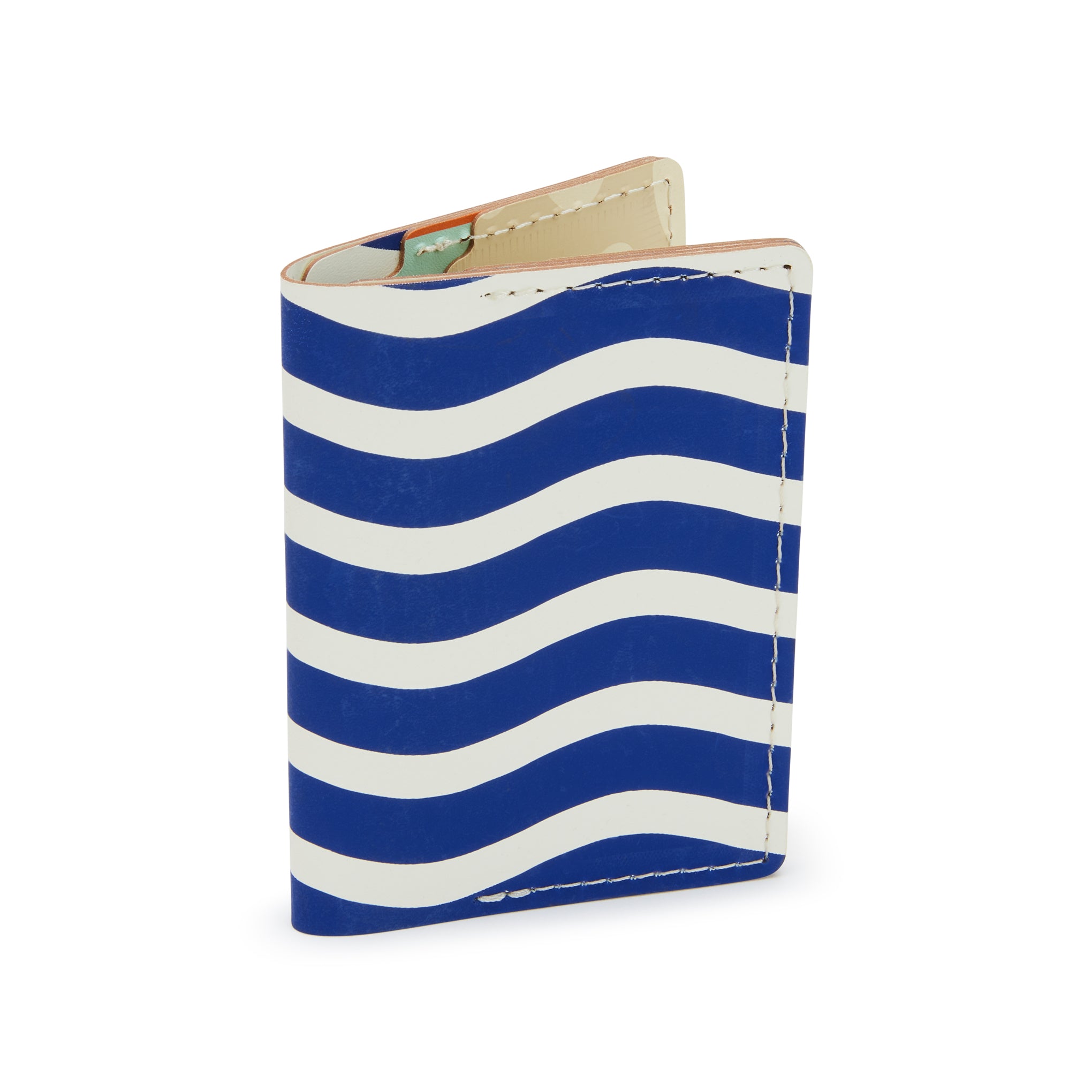 Dusen Dusen Recycled Leather Double Card Holder - Sand - Image 5