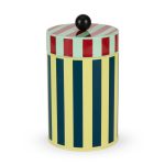 Dusen Dusen Striped Canister - Yellow/ Blue