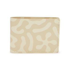 Dusen Dusen Recycled Leather Billfold Wallet - Sand