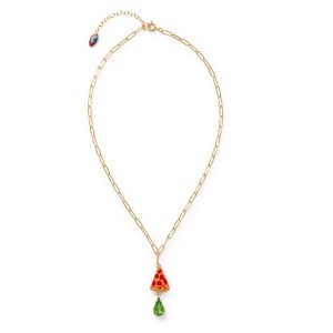 Haricot Vert NYC Charm Pendant Necklace - Pizza