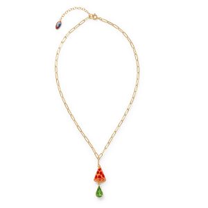 Haricot Vert NYC Charm Pendant Necklace - Pizza