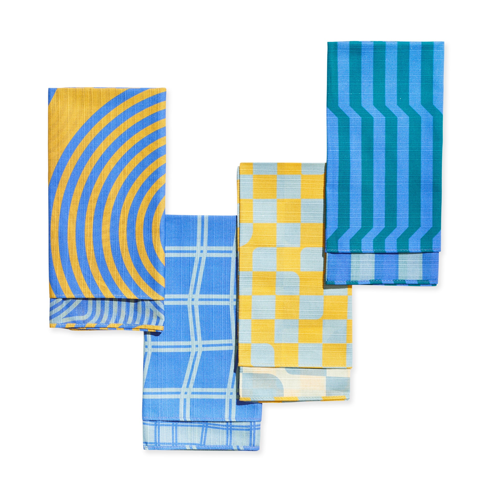 Tortuga Forma Double-Sided Cotton Napkins - Set of 4