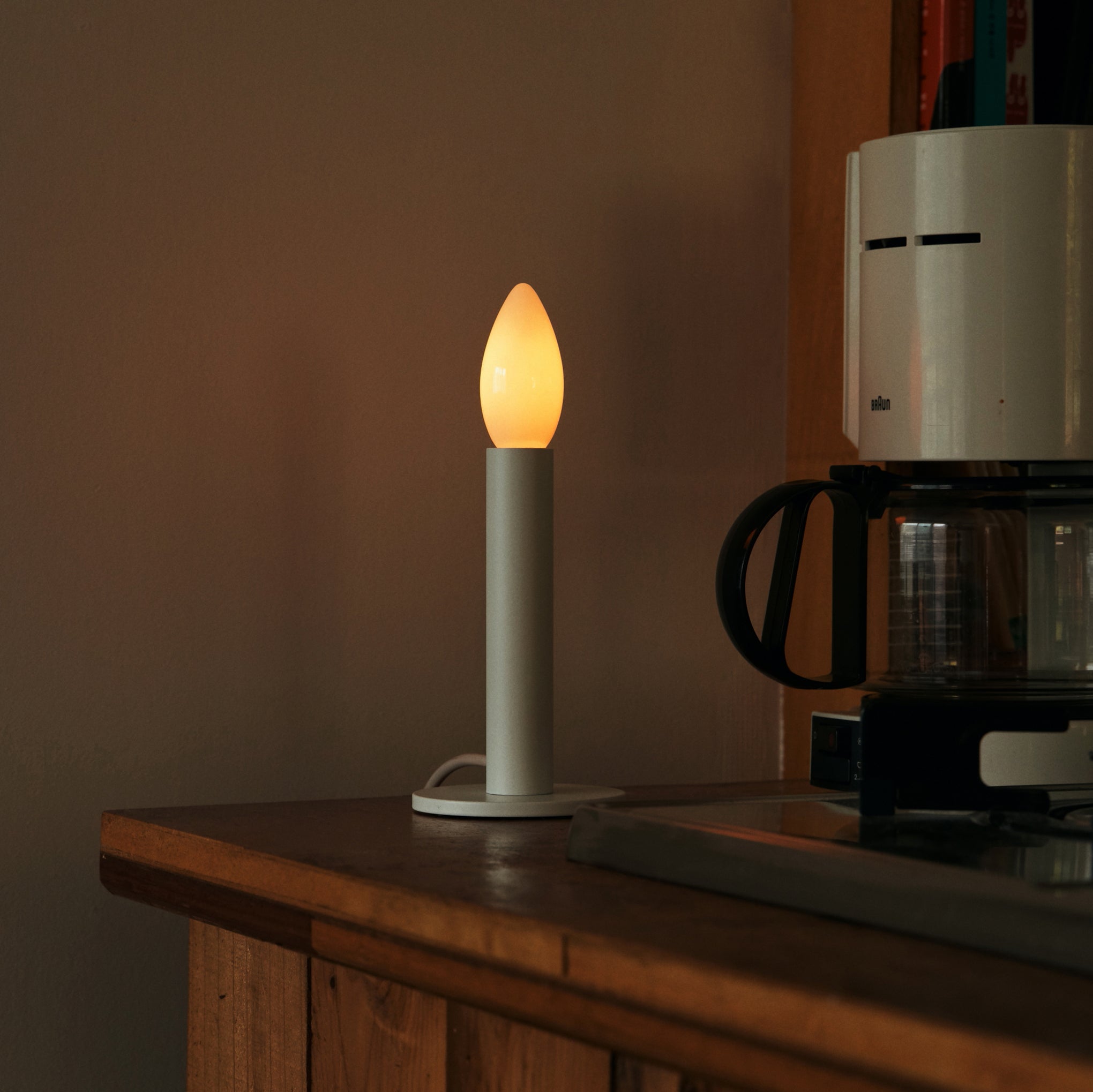 Candle Table Lamp - White - Image 5