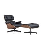 Eames? Lounge Chair and Ottoman from Herman Miller - Walnut/ Black Bamboo Leather